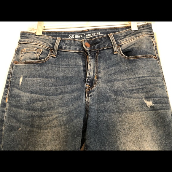 Old navy distressed rockstar jeans - Picture 1 of 6